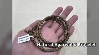 Pulsera de madera de agar fragancia natural bienestar espiritual