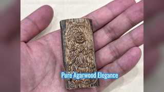 Agarwood Buddha Pendant 18K Gold Gift
